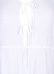 A-line viscose tunic with lace-up detail, White, Packshot image number 2