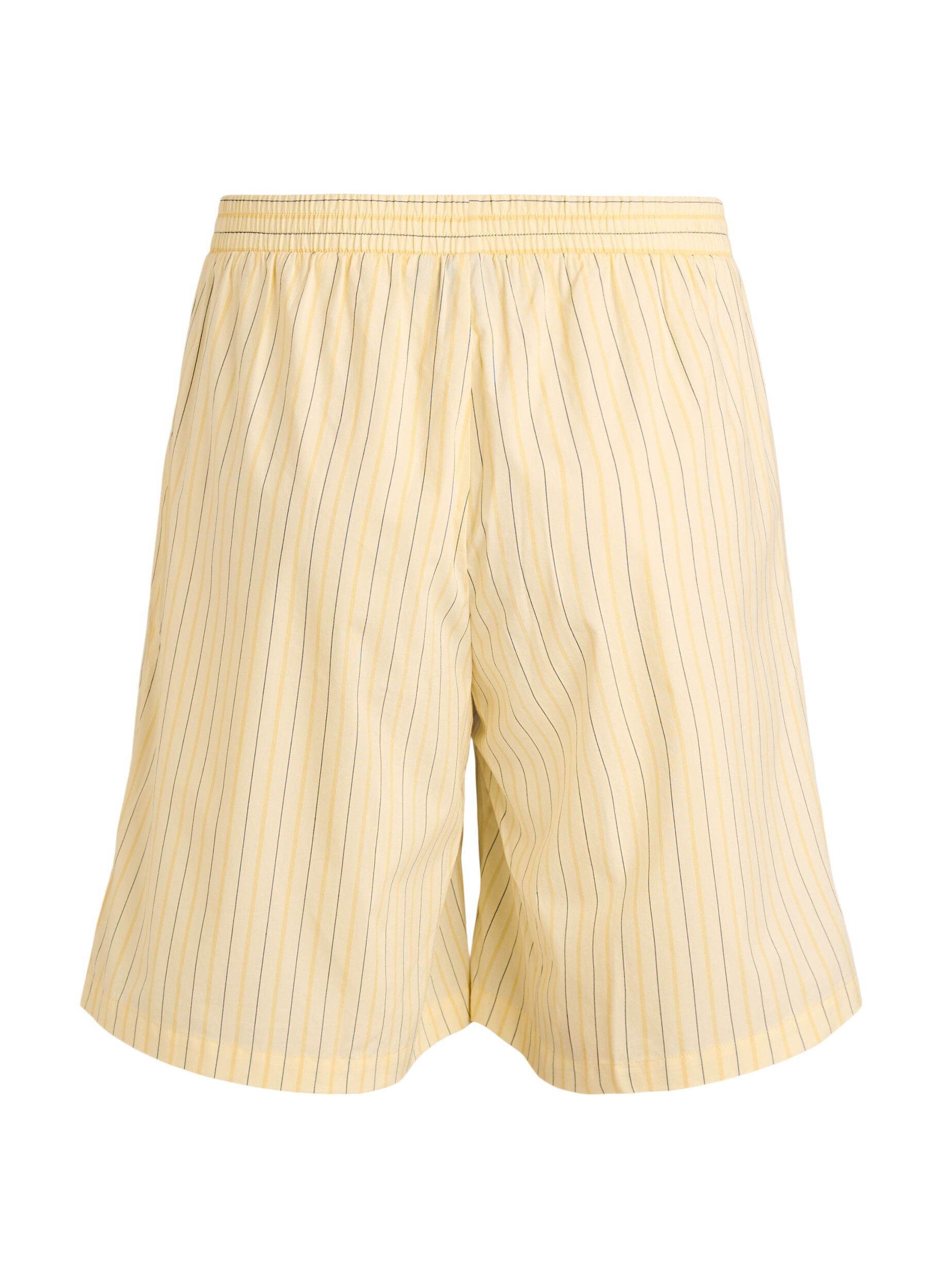 ZizzifashionStriped high-waisted shorts with a loose fit, Yellow, Packshot image number 1