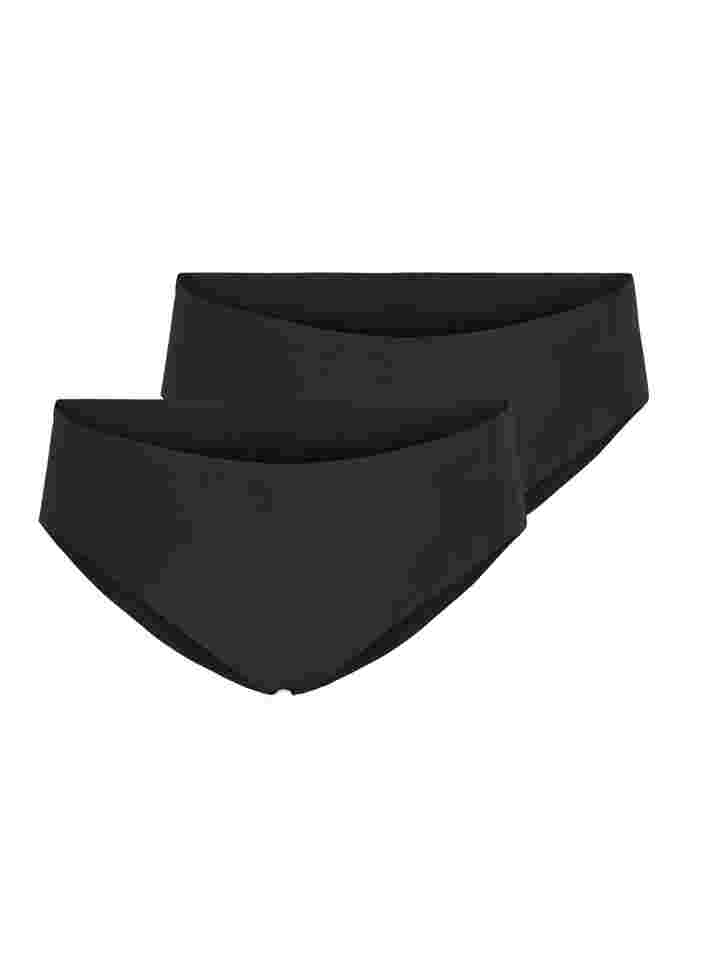 2-pack invisible thai panties, Black, Packshot image number 0