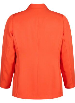 FLASH - Simple blazer with button, Orange.com, Packshot image number 1