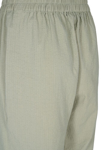 Cotton trousers with structure, Seagrass , Packshot image number 3
