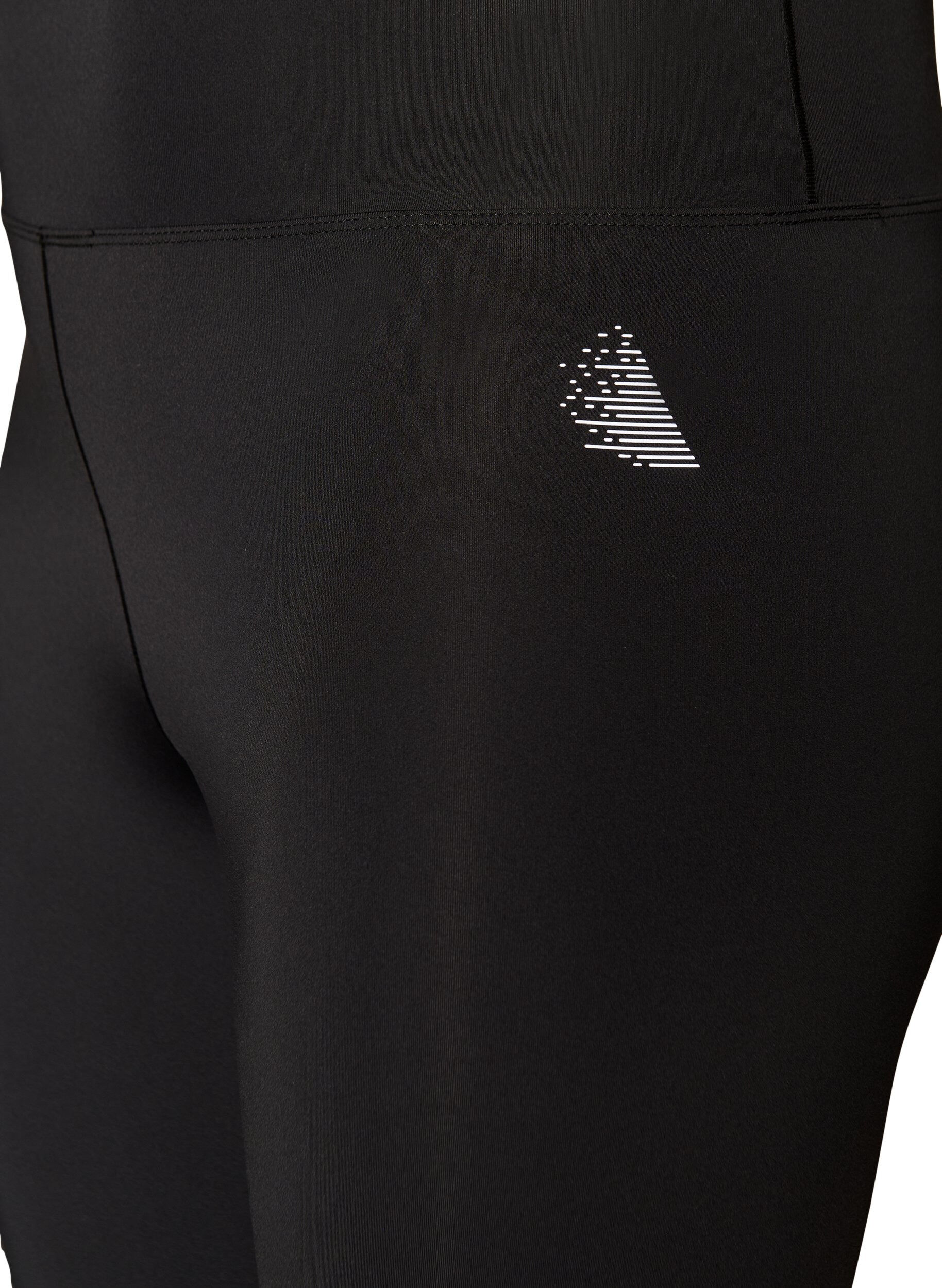 ZizzifashionTraining tights with a high waist and pocket in the waistband, Black, Packshot image number 2