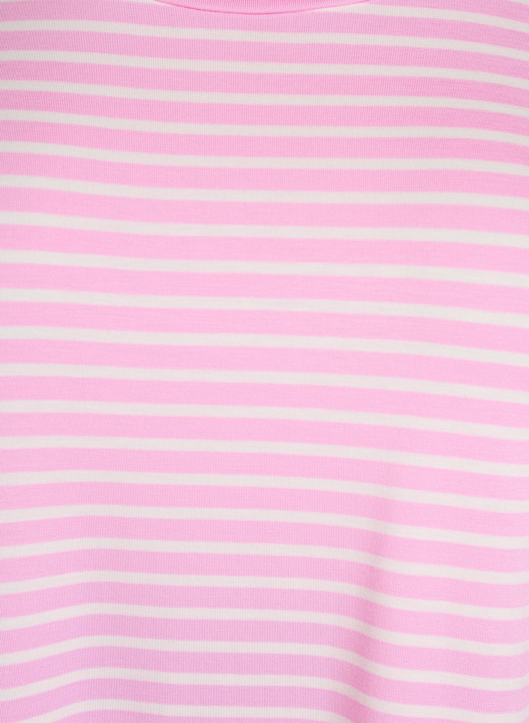 ZizzifashionT-shirt with TENCEL&trade; Lyocell and stripes, Pink, Packshot image number 2