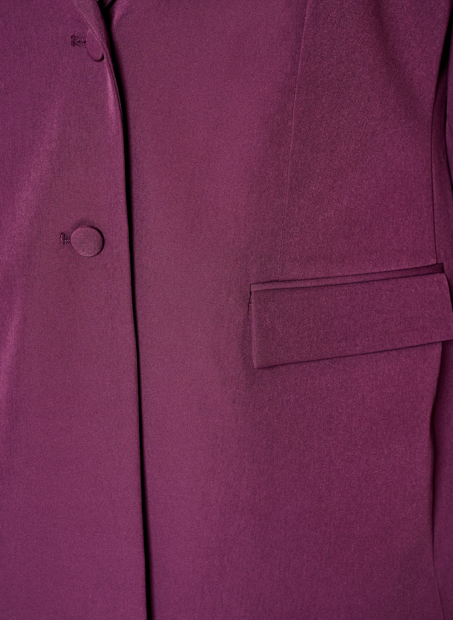 ZizzifashionClassic blazer with button fastening, Purple, Packshot image number 2