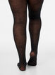 50 denier tights with a floral pattern, Black, Model image number 3