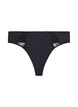Lacy g-string in a 3-pack, Black, Packshot image number 2
