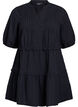 A-shape tunic with ruffles, Black, Packshot image number 0