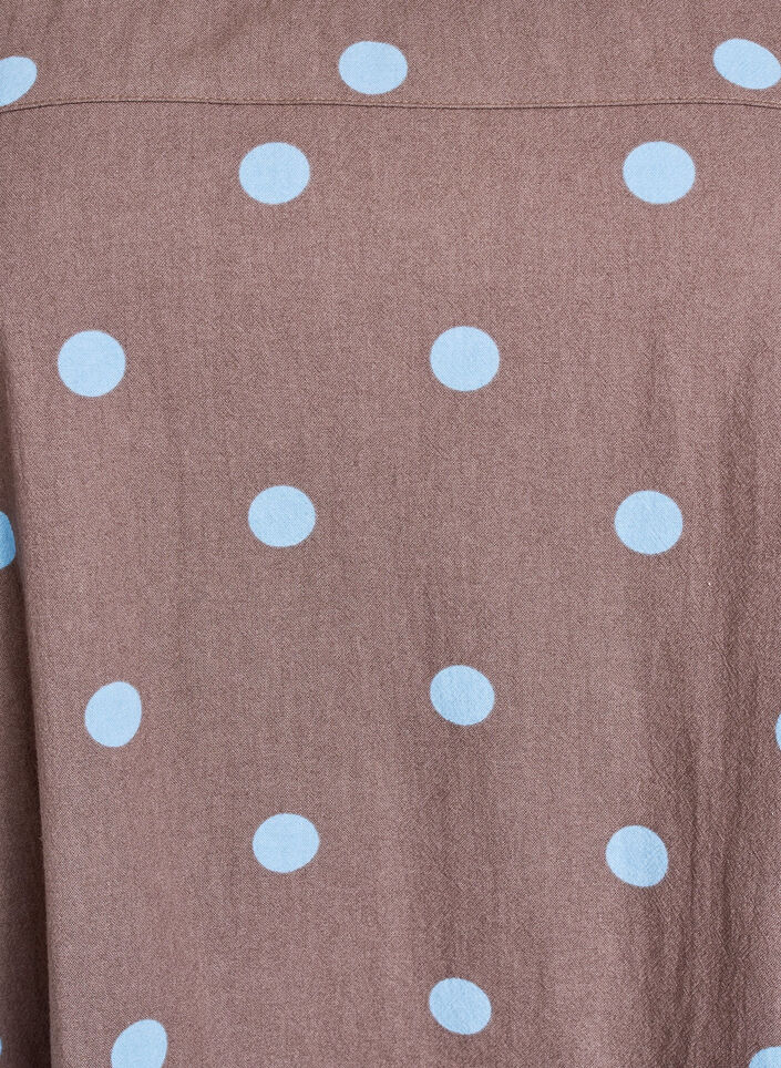 Short-sleeved cotton dress with print, Blue, Packshot image number 2