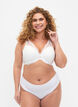 Padded lace bra with underwire, White, Model image number 1