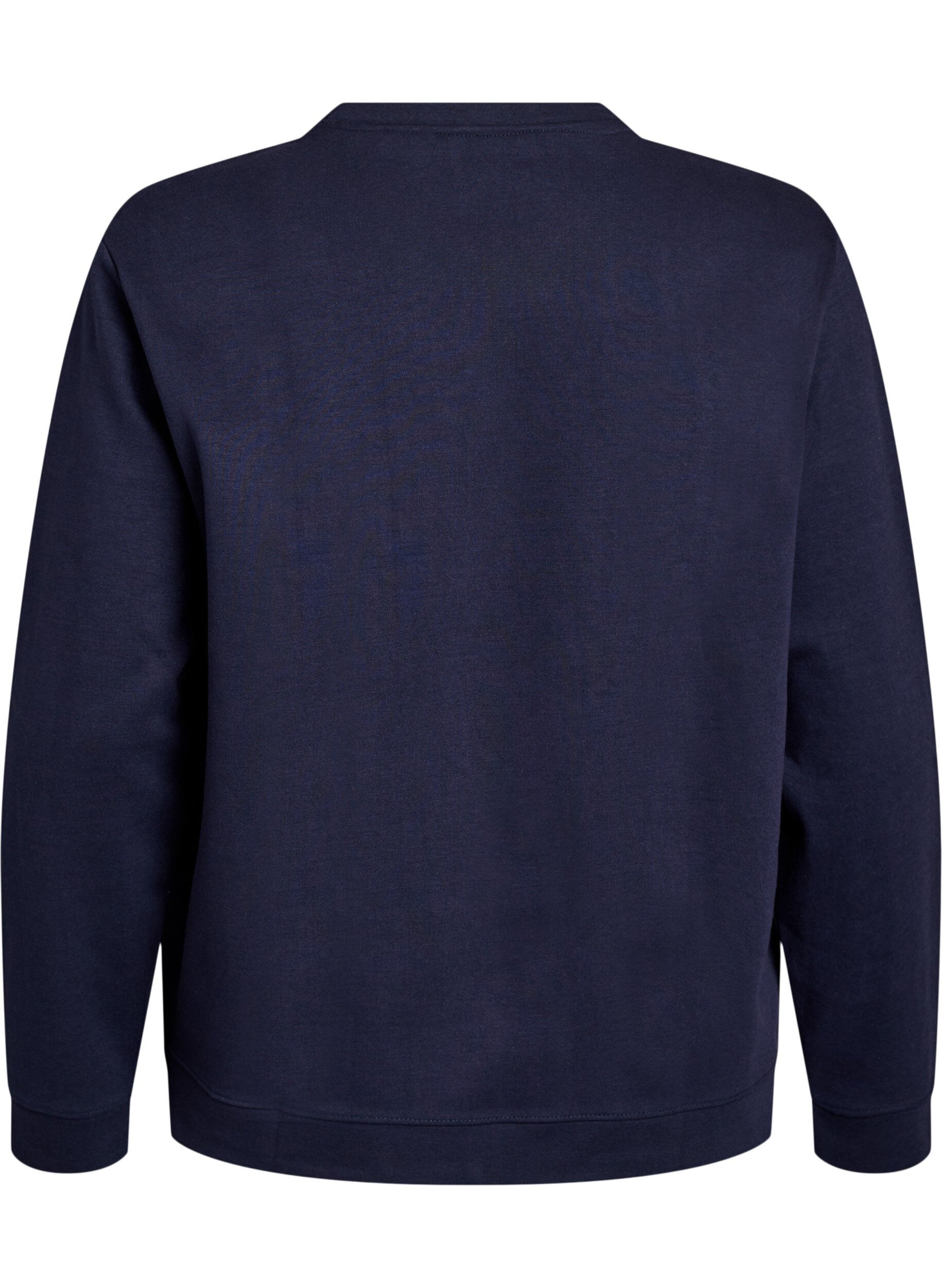 Zizzifashion Sweatshirt with crew neck, Blue, Packshot image number 1