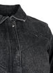 Denim jacket with hidden zip, Dark Grey Denim, Packshot image number 2