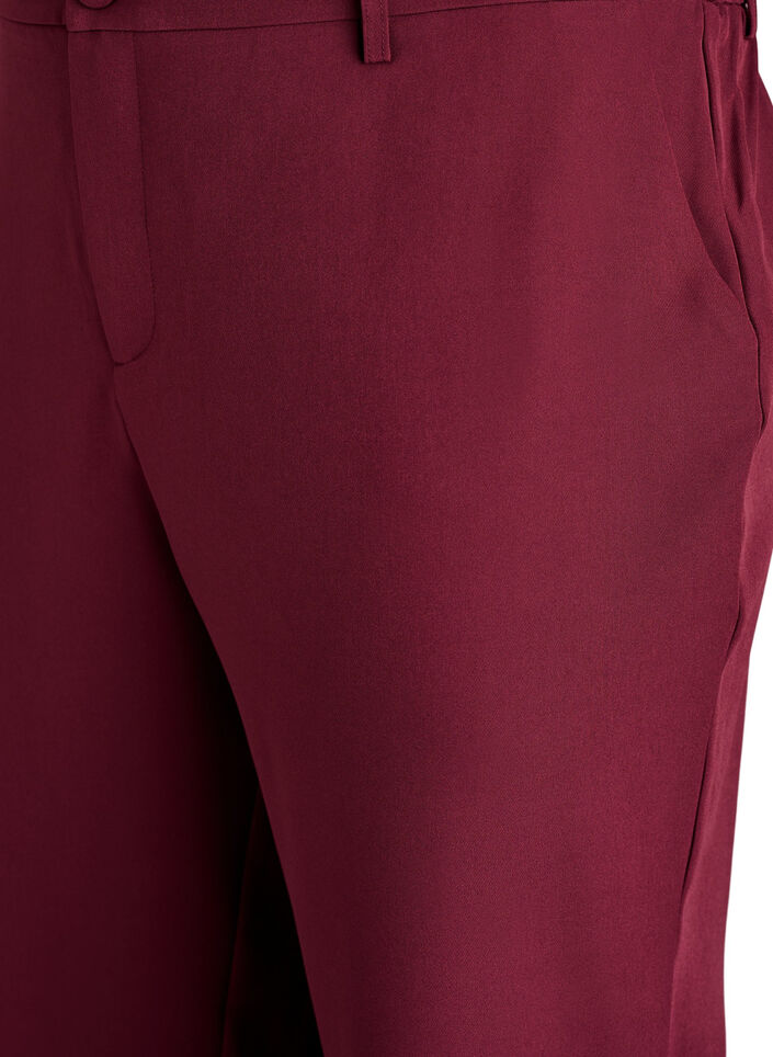 Trousers with pockets and straight legs, Red, Packshot image number 2