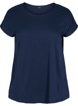 Cotton mix t-shirt, Navy Blazer, Packshot image number 0