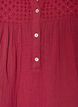 Cotton muslin tunic with broderie anglaise, Red, Packshot image number 2