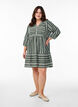 Short dress with graphic print and 3/4 sleeves, Green, Model image number 1