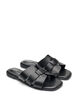 Sandal with wide straps and a square toe, Black, Packshot image number 1