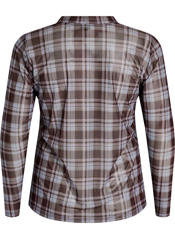 Mesh blouse with dots, 9995, Packshot image number 1