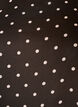 Dotted chiffon blouse with sheer sleeves, Brown, Packshot image number 2