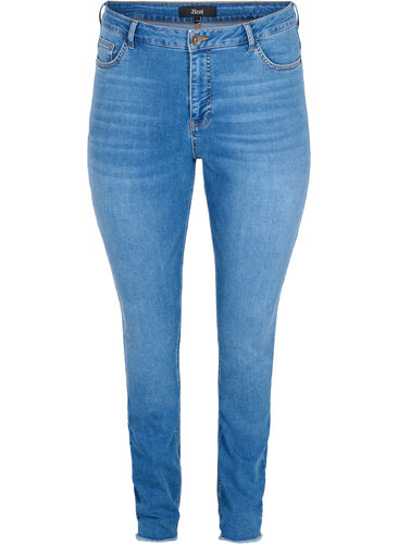 Extra high-waisted Bea jeans, Blue denim, Packshot image number 0