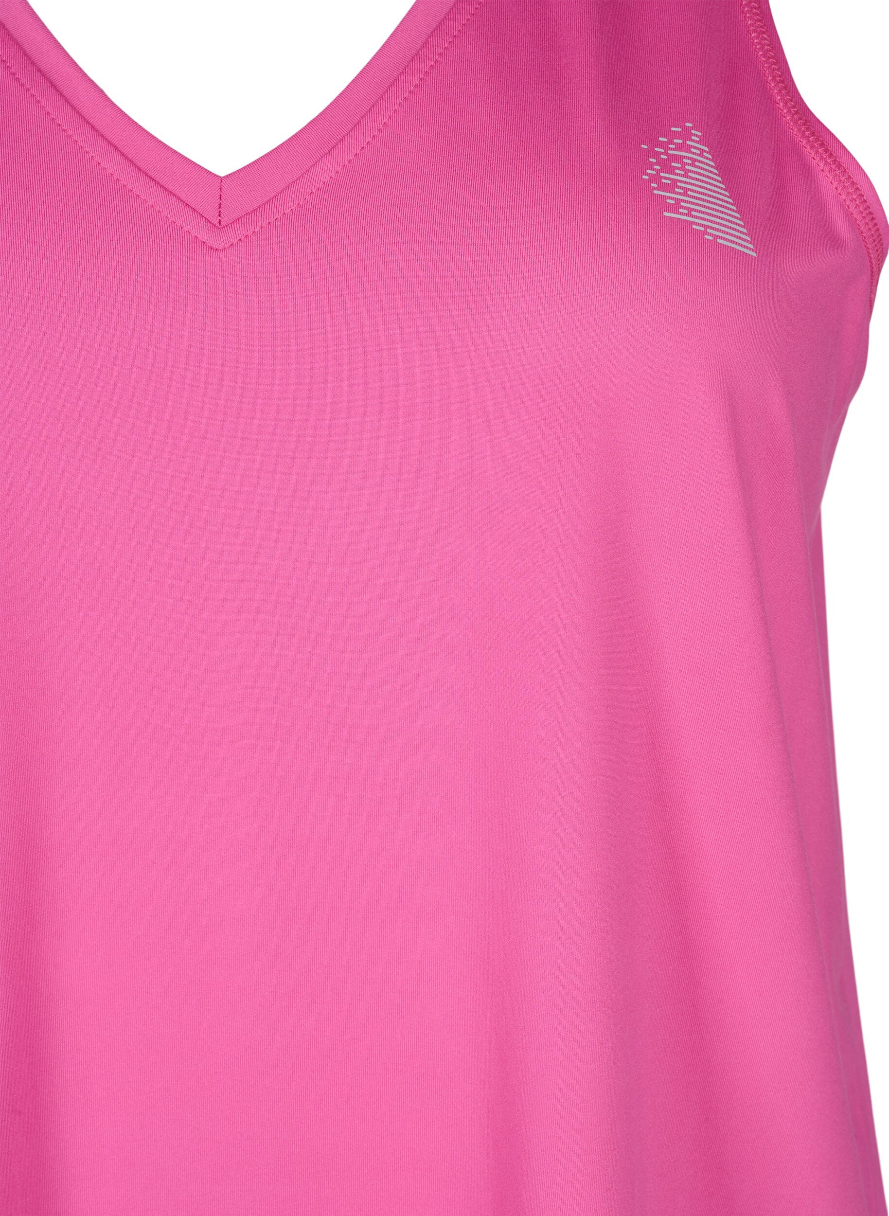 Zizzifashion V-neck training top, Raspberry Rose, Packshot image number 2