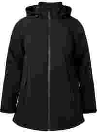 	 Softshell jacket with detachable hood