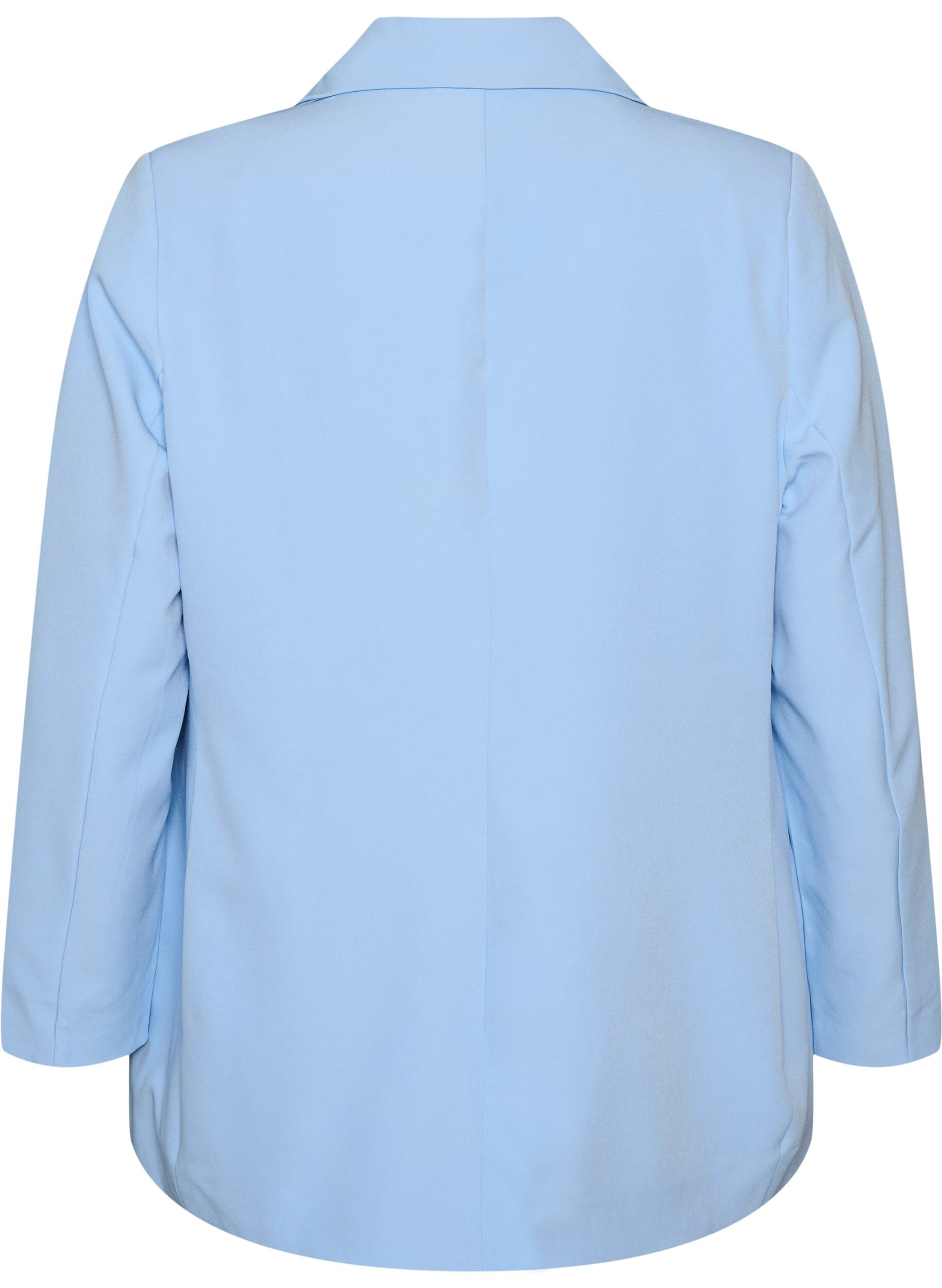 Zizzifashion Classic blazer with button fastening, Light Blue, Packshot image number 1