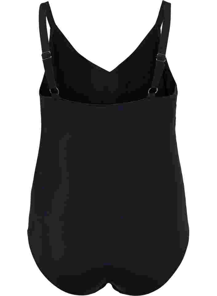 Swimsuit with studs, Black, Packshot image number 1