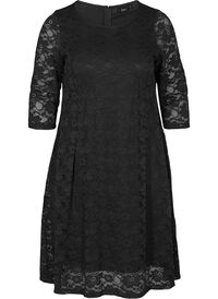 Lace dress with 3/4 sleeves