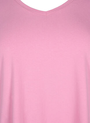 Basic plain cotton t-shirt, Rosebloom, Packshot image number 2