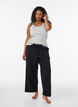 Ribbed top with lace trim, Grey, Model image number 1