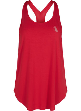 Sports top with racer back, Haute Red, Packshot image number 0