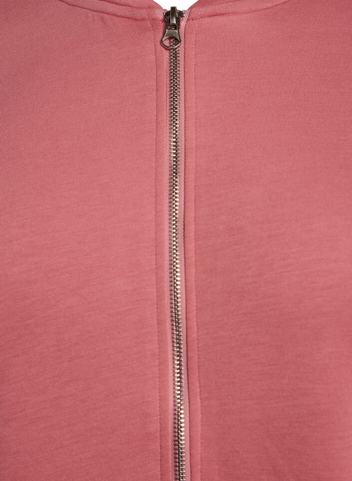 Bomber cardigan with zip, Red, Packshot image number 2