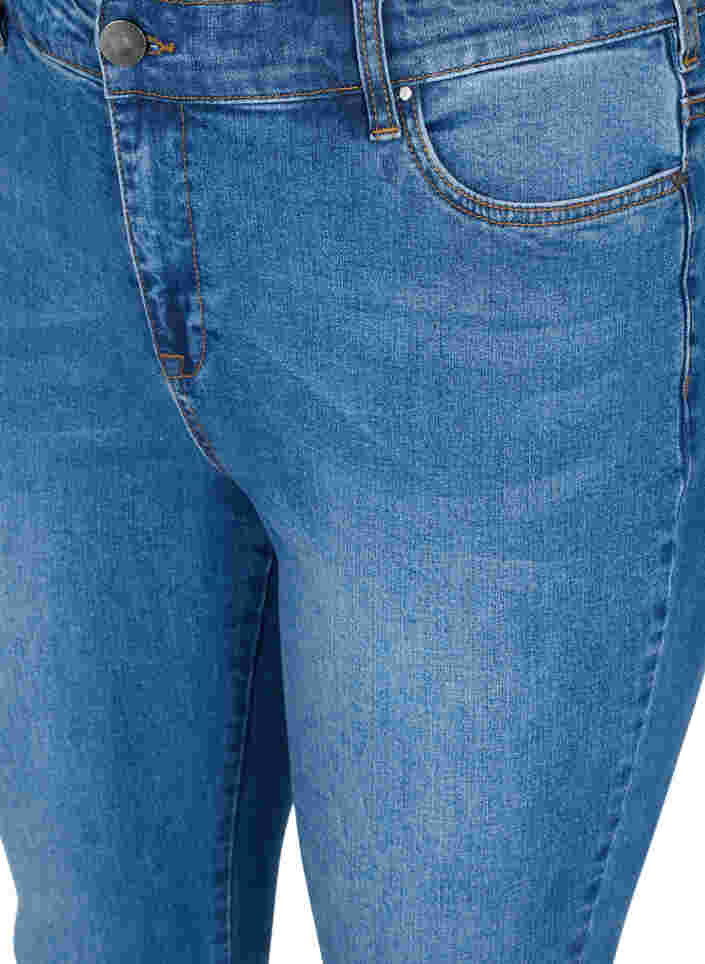 Super slim Amy jeans with bows and zip, Dark blue, Packshot image number 2