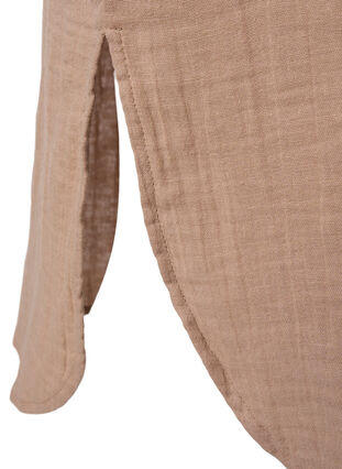 Sleeveless midi dress in cotton, Natural, Packshot image number 3
