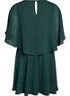 Short chiffon party dress with layered effect, Green, Packshot image number 1