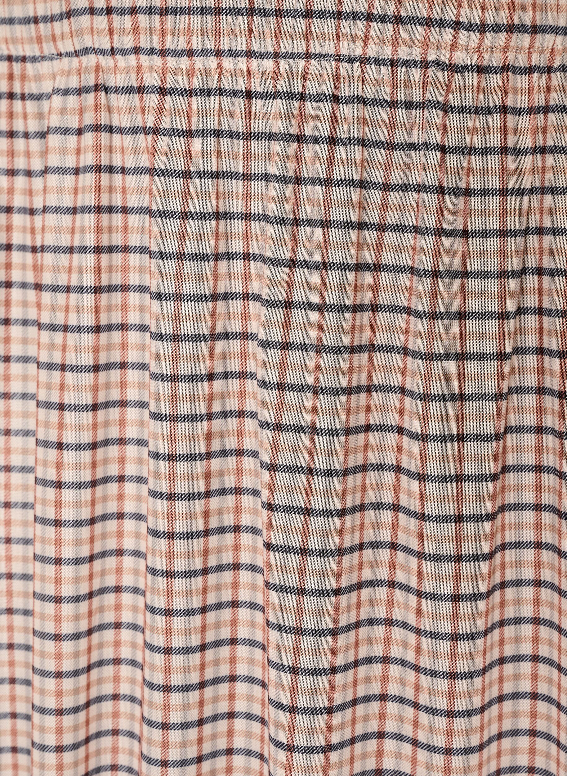 ZizzifashionChecked mesh midi skirt, Beige, Packshot image number 2