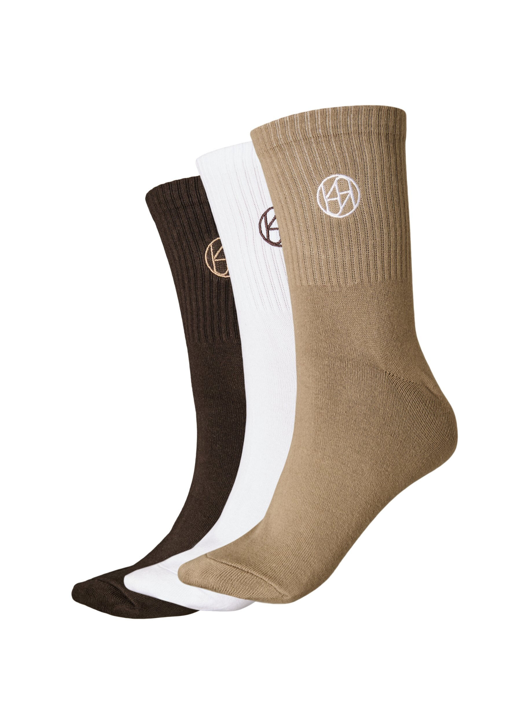 3-pack of sports socks with logo