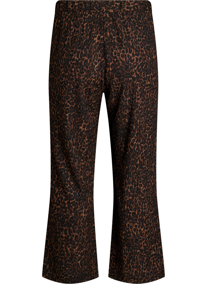 Trousers with a wavy texture, Brown, Packshot image number 1