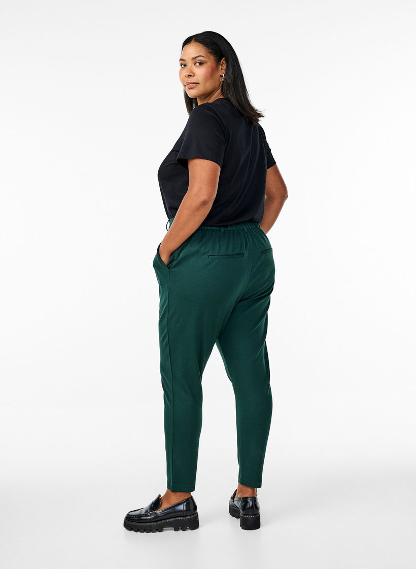 Cropped Maddison trousers, Green, Model image number 1
