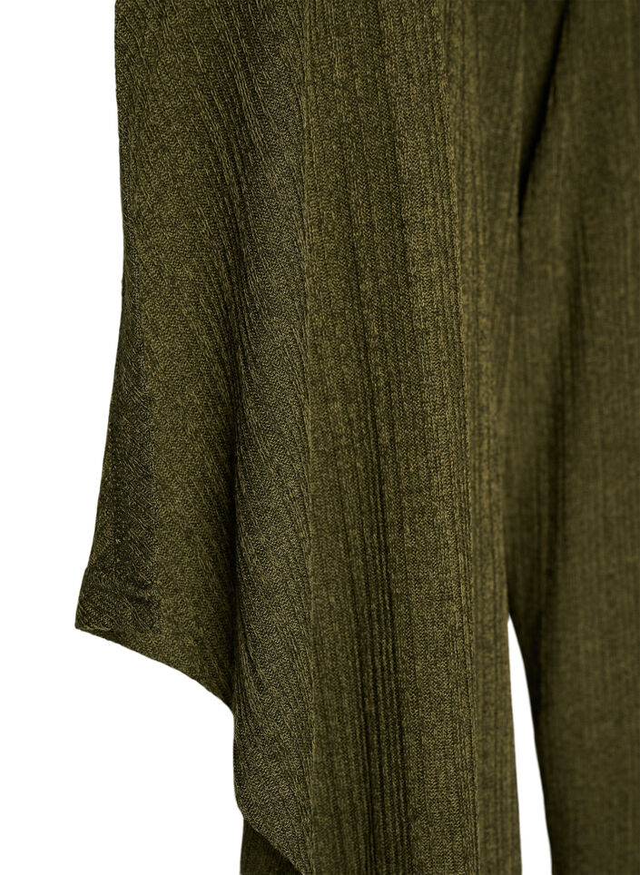 Open cardigan in textured jersey, Blue, Packshot image number 2