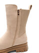 Chunky boot in faux suede, Beige, Packshot image number 2
