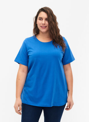 FLASH - T-shirt with round neck, Strong Blue, Model image number 0
