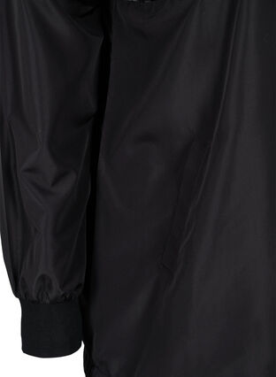 Hooded exercise jacket with pockets, Black, Packshot image number 3