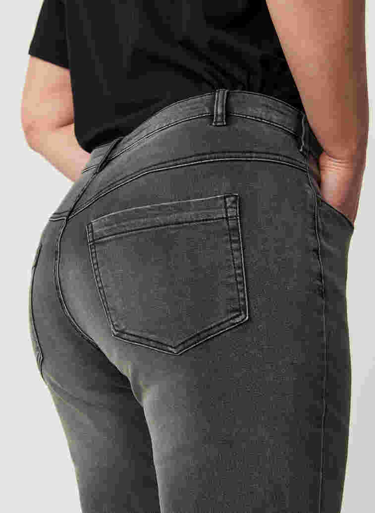 Super slim Amy jeans with high waist, Dk Grey Denim, Model image number 3