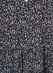 Short sleeve dress with a-line and cutlines, Black, Packshot image number 2