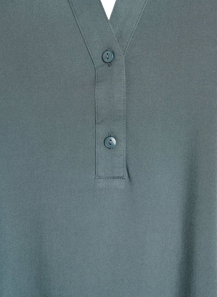 Sleeveless viscose blouse, Green, Packshot image number 2