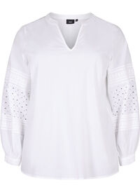 Long sleeve blouse with decorative details