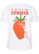 Cotton T-shirt with print, White, Packshot image number 1
