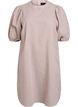 Tunic with A-line shape and short balloon sleeves, Beige, Packshot image number 0