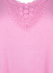 Sleeveless top with lace, Rosebloom, Packshot image number 2